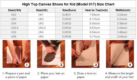Shoe Sizing Chart Guide