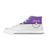Master Ball Poké Purple High Top Shoes High Top Shoes Chuck-Taylors-chucks-Poké-Ball-PokéBall-pokeball-poke-ball-balls-catch-red-charizard-pikachu-generation-catch-rate-catch-em-all