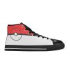 Pokeball-Capsule-Poke-Ball-Red-and-black-High-Top-Shoes-01 Standard Poké Balls High Top Shoes Chuck-Taylors-chucks-Poké-Ball-PokéBall-pokeball-poke-ball-balls-catch-red-charizard-pikachu-generation-catch-rate-catch-em-all