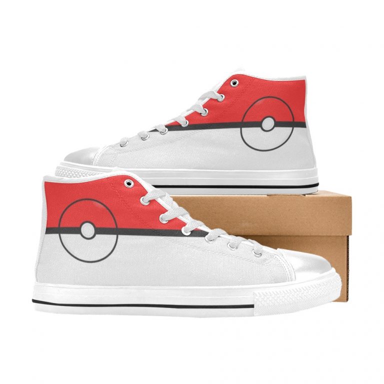 Standard Poké Balls High Top Shoes Chuck-Taylors-chucks-Poké-Ball-PokéBall-pokeball-poke-ball-balls-catch-red-charizard-pikachu-generation-catch-rate-catch-em-all