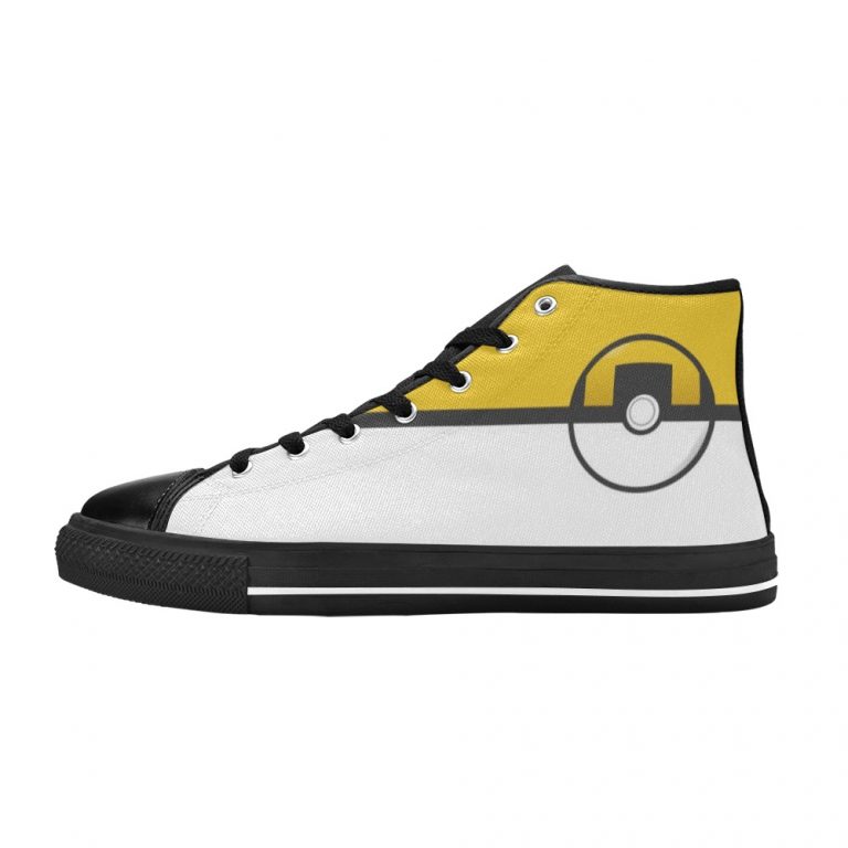 Ultra Ball Poké Yellow High Top Shoes High Top Shoes Chuck-Taylors-chucks-Poké-Ball-PokéBall-pokeball-poke-ball-balls-catch-red-charizard-pikachu-generation-catch-rate-catch-em-all