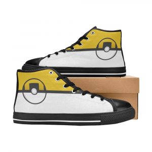 Ultra Ball Poké Yellow High Top Shoes High Top Shoes Chuck-Taylors-chucks-Poké-Ball-PokéBall-pokeball-poke-ball-balls-catch-red-charizard-pikachu-generation-catch-rate-catch-em-all