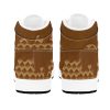 Chocolate Ice Cream Overflow Waffle Cone Men's High Top Sneakers 06 Ice Cream Waffle Cone Sneakers Ice Cream Waffle Cone Sneakers • Rubble outsole, tough enough to wear for a long time.• Breathable Mesh fabric lining, wearing soft and comfortable.