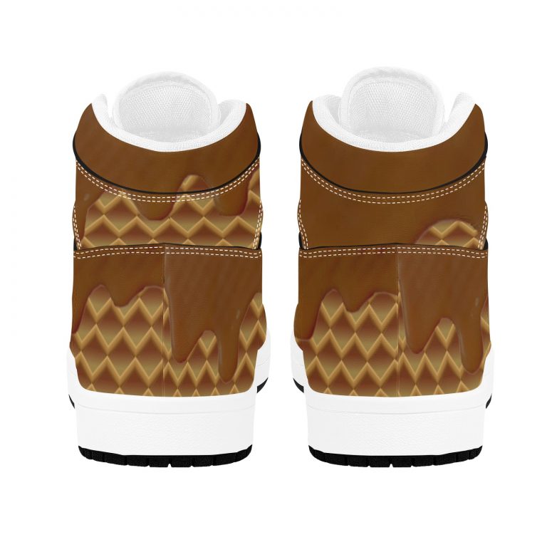 Ice Cream Waffle Cone Sneakers Ice Cream Waffle Cone Sneakers • Rubble outsole, tough enough to wear for a long time.• Breathable Mesh fabric lining, wearing soft and comfortable.