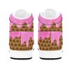 Strawberry Ice Cream Overflow Waffle Cone Men's High Top Sneakers 01 Ice Cream Waffle Cone Sneakers Ice Cream Waffle Cone Sneakers • Rubble outsole, tough enough to wear for a long time.• Breathable Mesh fabric lining, wearing soft and comfortable.