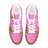 Strawberry Ice Cream Overflow Waffle Cone Men's High Top Sneakers 02 Ice Cream Waffle Cone Sneakers Ice Cream Waffle Cone Sneakers • Rubble outsole, tough enough to wear for a long time.• Breathable Mesh fabric lining, wearing soft and comfortable.