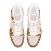 Vanilla Ice Cream Overflow Waffle Cone Men's High Top Sneakers Image 05 Ice Cream Waffle Cone Sneakers Ice Cream Waffle Cone Sneakers • Rubble outsole, tough enough to wear for a long time.• Breathable Mesh fabric lining, wearing soft and comfortable.