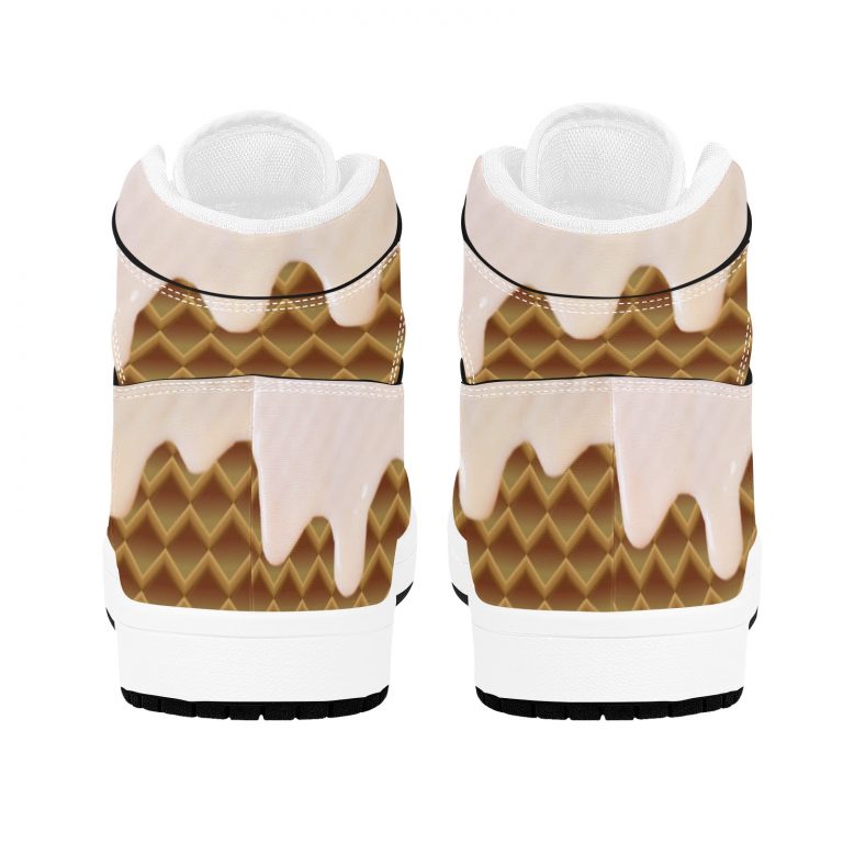 Ice Cream Waffle Cone Sneakers Ice Cream Waffle Cone Sneakers • Rubble outsole, tough enough to wear for a long time.• Breathable Mesh fabric lining, wearing soft and comfortable.