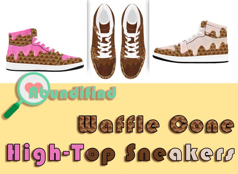 Ice Cream Waffle Cone Sneakers Ice Cream Waffle Cone Sneakers • Rubble outsole, tough enough to wear for a long time.• Breathable Mesh fabric lining, wearing soft and comfortable.