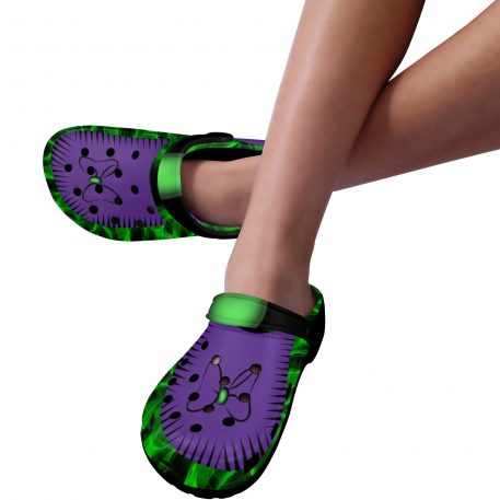 Embrace your individuality and unleash your inner villain with our Black Maleficent Villain Crocs. Celebrate your non-conformist nature and stand out from the crowd with these lightweight, flexible, and comfortable clogs. Let them be a symbol of your strength, confidence, and refusal to be defined by others' expectations. Embrace the power of self-expression and walk your path with pride.