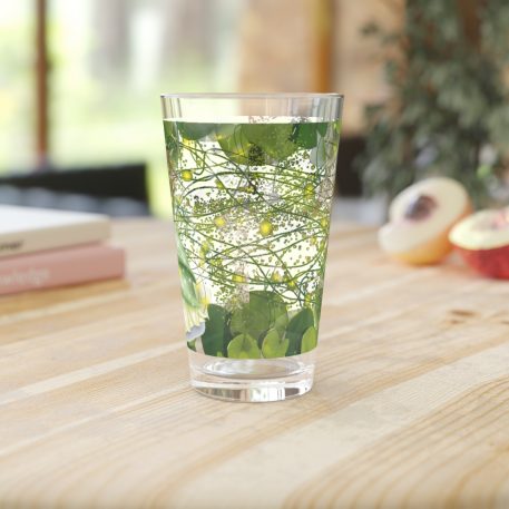 Princess Tiana amidst green lily pads, Made from BPA-free glass, this Black Princess Tiana Glass ensures a safe toxin-free experience for fans of all ages.