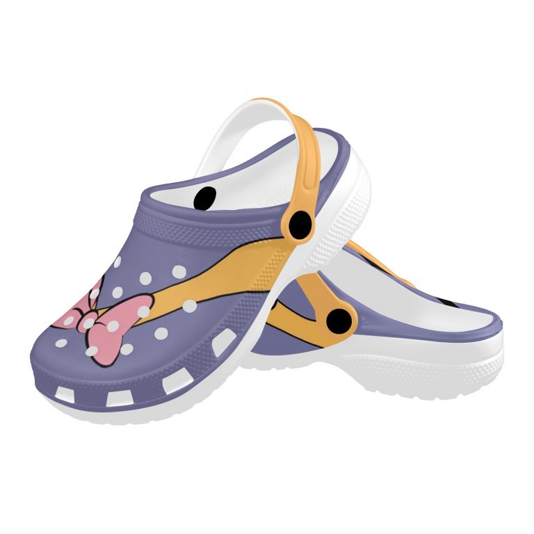 Daisy Duck Sailor's Crocs are made from advanced EVA material, lightweight & flexible Features ventilation holes, Supportive insole.