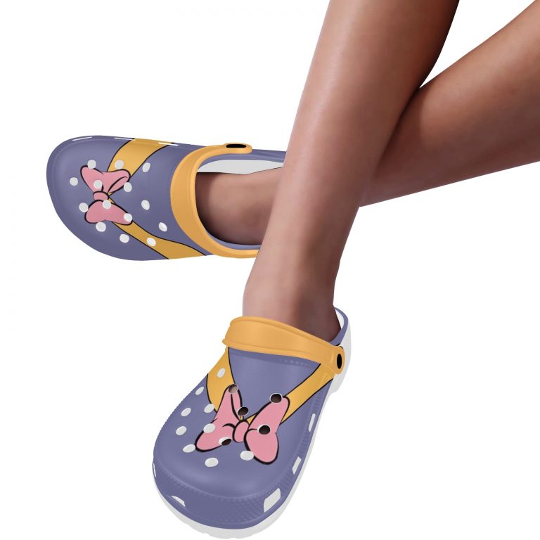 Daisy Duck Sailor's Crocs are made from advanced EVA material, lightweight & flexible Features ventilation holes, Supportive insole.