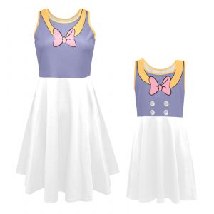 Designed for mothers and daughters who appreciate timeless fashion, this Daisy Duck Sailor's Uniform Dress Set is a true testament to the artistry and attention to detail that sets Abundifind apart.