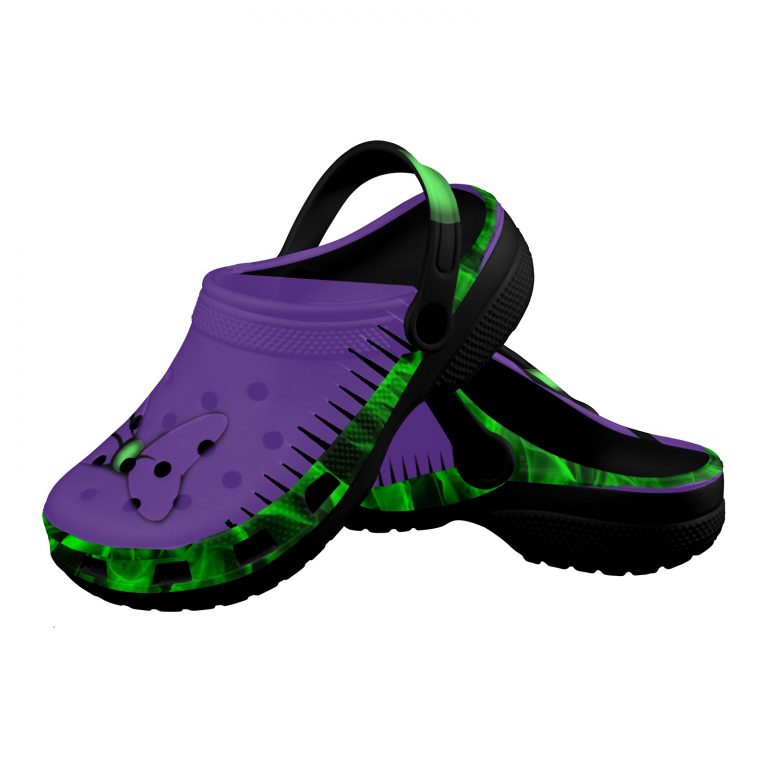 Embrace your individuality and unleash your inner villain with our Black Maleficent Villain Crocs. Celebrate your non-conformist nature and stand out from the crowd with these lightweight, flexible, and comfortable clogs. Let them be a symbol of your strength, confidence, and refusal to be defined by others' expectations. Embrace the power of self-expression and walk your path with pride.