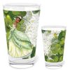 Princess Tiana amidst green lily pads, Made from BPA-free glass, this Black Princess Tiana Glass ensures a safe toxin-free experience for fans of all ages.