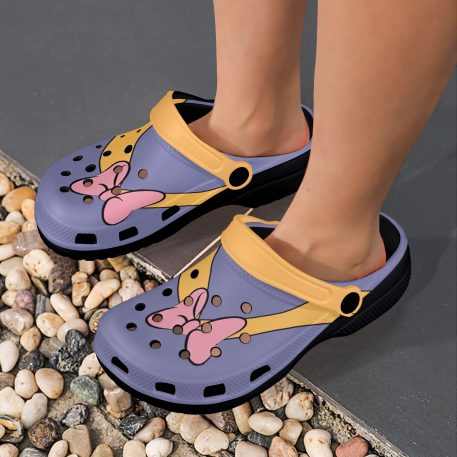 Daisy Duck Sailor's Crocs are made from advanced EVA material, lightweight & flexible Features ventilation holes, Supportive insole.