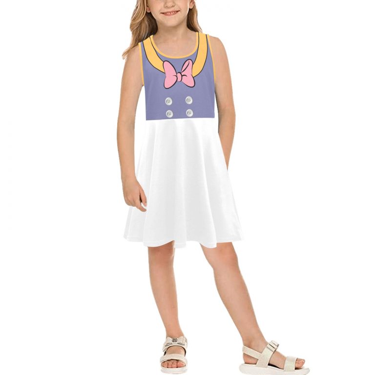 Designed for mothers and daughters who appreciate timeless fashion, this Daisy Duck Sailor's Uniform Dress Set is a true testament to the artistry and attention to detail that sets Abundifind apart.