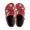 Abundifind Crocs - Waterproof, dirt-resistant, and breathable foam lounge shoes with vibrant fruit-inspired prints. Find the perfect pair in Apple, Cherry, Blueberry, Lemon, and Pear designs.