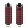 Custom Sports Water Bottle with Straw Lid - Premium stainless steel construction ensures durability and non-toxicity. Flip straw lid design for convenient opening and closing. Durable folding handle for easy portability at the gym. Double wall insulation keeps drinks warm or cold for a longer duration. Large 18 Oz capacity suitable for various occasions. Hand wash ONLY with soapy hot water for maintenance.