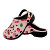Abundifind Crocs - Waterproof, dirt-resistant, and breathable foam lounge shoes with vibrant fruit-inspired prints. Find the perfect pair in Apple, Cherry, Blueberry, Lemon, and Pear designs.