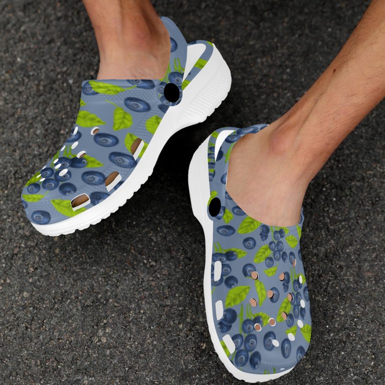 Abundifind Crocs - Waterproof, dirt-resistant, and breathable foam lounge shoes with vibrant fruit-inspired prints. Find the perfect pair in Apple, Cherry, Blueberry, Lemon, and Pear designs.