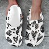 Crocs-waterproof-dirt-resistant-custom-foam-breathable-lounge-Hearts-Love-hand-drawn