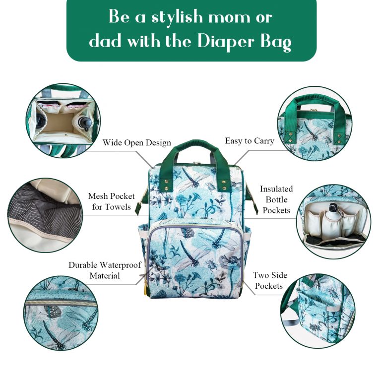High-Grade Nylon Diaper Bag Backpack