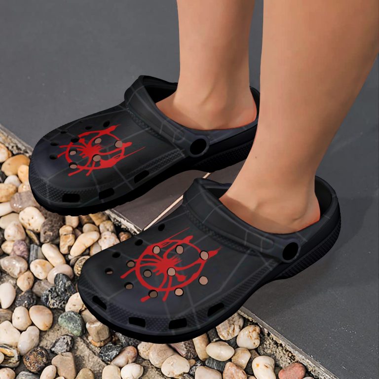 crocs foam Ultimate Spiderman Spider-verse Paint Webs Peter Parker Miles Morales Biracial Puerto Rican Black Man Black Hero Super Hero Spider-Man