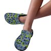 Abundifind Crocs - Waterproof, dirt-resistant, and breathable foam lounge shoes with vibrant fruit-inspired prints. Find the perfect pair in Apple, Cherry, Blueberry, Lemon, and Pear designs.