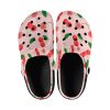 Abundifind Crocs - Waterproof, dirt-resistant, and breathable foam lounge shoes with vibrant fruit-inspired prints. Find the perfect pair in Apple, Cherry, Blueberry, Lemon, and Pear designs.