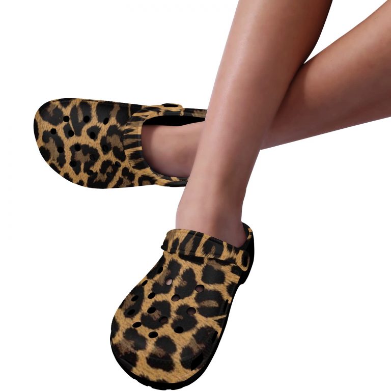 Introducing our Animal Print Premium EVA Cloggs, a superior alternative to Crocs that will leave you feeling confident in their unmatched quality. Here's why: • Like Crocs our Clogs are made from advanced EVA material, lightweight and flexible. • Slip-on style, easy put on and take off. • Features ventilation holes, easy and quick to drain moisture and debris. • Features heel strap for a secure fit, two ways to wear it. • Supportive insole makes your feet comfortable for a long time. • Easy to clean with soap and water.
