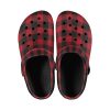 Plaid Bespoke Custom Premium EVA Clog Crocs Image 03 Plaid Superior Comfort Clogs in Red, Blue and Green Plaid alternative to Crocs exclusive collection offering durability, ventilation and a secure fit.
