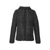 A premium Women's Padded Hooded Jacket in a sleek design, combining style and warmth. Superior to Zavetti Canada jackets and even the renowned Canada Goose brand, The jacket features a carefully crafted hood and quilted lining for maximum insulation and protection against the cold. It offers exceptional comfort with a zipper closure and two convenient pouch pockets. The high-quality Mercerized cotton padded lining ensures a luxurious and cozy womens winter coats experience. The jacket's vibrant color design remains vivid even after multiple machine washes, guaranteeing long-lasting appeal. Elevate your outerwear collection with this statement piece that reflects your unique personality.