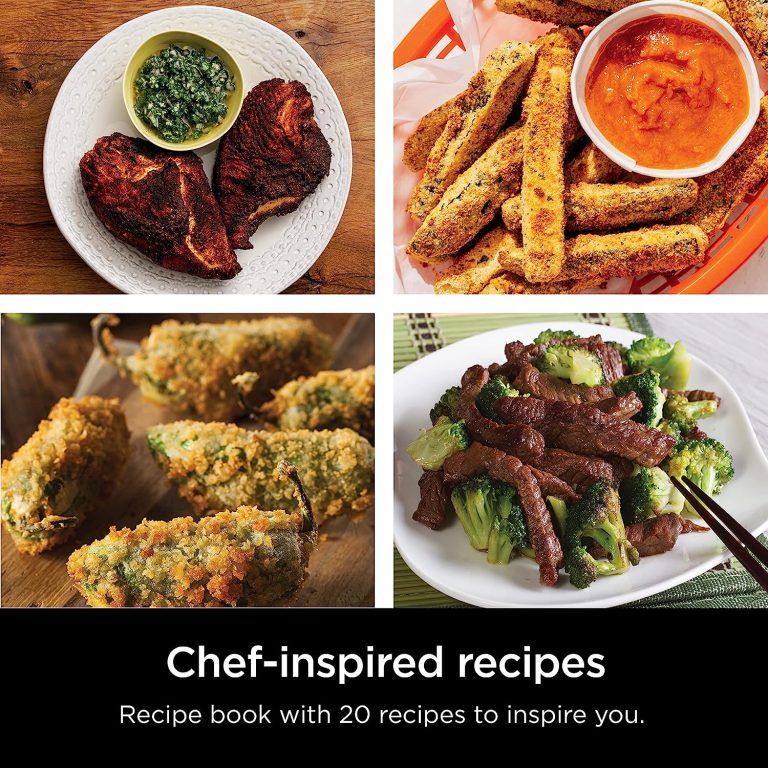 Experience culinary excellence with the Ninja AF101 Air Fryer from Abundifind. This versatile kitchen companion delivers healthier meals with crisp, roasted, reheated, and dehydrated options. With a 4-quart capacity, it's perfect for family cooking and fits up to 2 lbs of French fries. Reduce fat content by up to 75% compared to traditional frying methods, enjoying guilt-free indulgence while maintaining a balanced diet. The wide temperature range, from 105°F to 400°F, provides precise control for gentle dehydration or achieving a perfect, crispy finish. Choose from four cooking programs — Air Fry, Roast, Reheat, and Dehydrate — to unleash your culinary creativity. Dishwasher-safe parts and easy-to-clean exterior make maintenance a breeze. The purchase includes the Shark Air Fryer, a 4 Quart Nonstick Basket, Crisper Plate, and a 20-recipe booklet. Elevate your cooking experience and invest in the Ninja Air Fryer from Abundifind, where quality meets innovation.