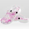 Pink-White-Plaid-Regular-Standard-Crocs-Clogs-Image-01a Plaid Superior Comfort Clogs in Red, Blue and Green Plaid alternative to Crocs exclusive collection offering durability, ventilation and a secure fit.