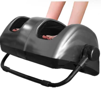 TERELAX Shiatsu Foot Massager - A versatile wellness device with customizable modes and preset programs for kneading and rolling massages. Ergonomic design with soft silicone mimicking the human palm, targeting foot pressure and stress-relief points. Features a 5-inch wide open design, accommodating feet and calves up to 5 inches in size. Removable and washable medical-grade fabric cover. Comes with a 1-year warranty, making it an ideal gift for loved ones. Trust in Abundifind for a transformative relaxation experience.