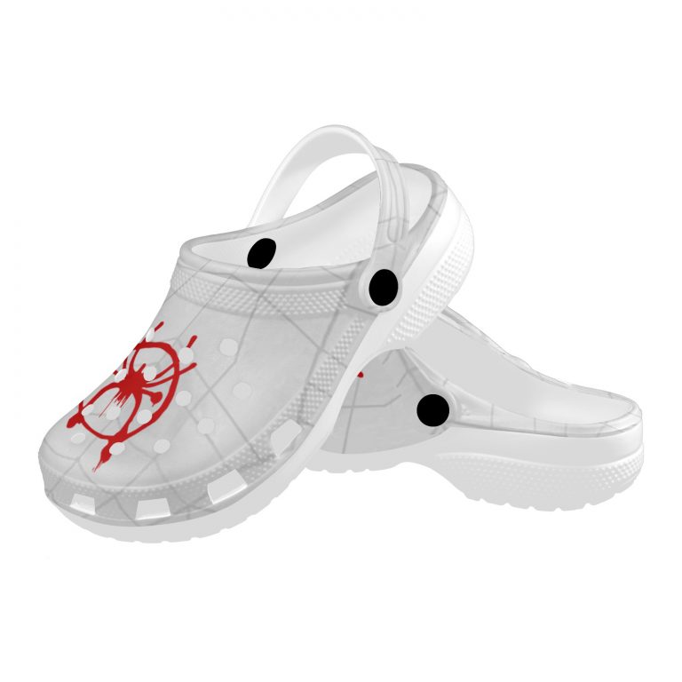 crocs foam Ultimate Spiderman Spider-verse Paint Webs Peter Parker Miles Morales Biracial Puerto Rican Black Man Black Hero Super Hero Spider-Man