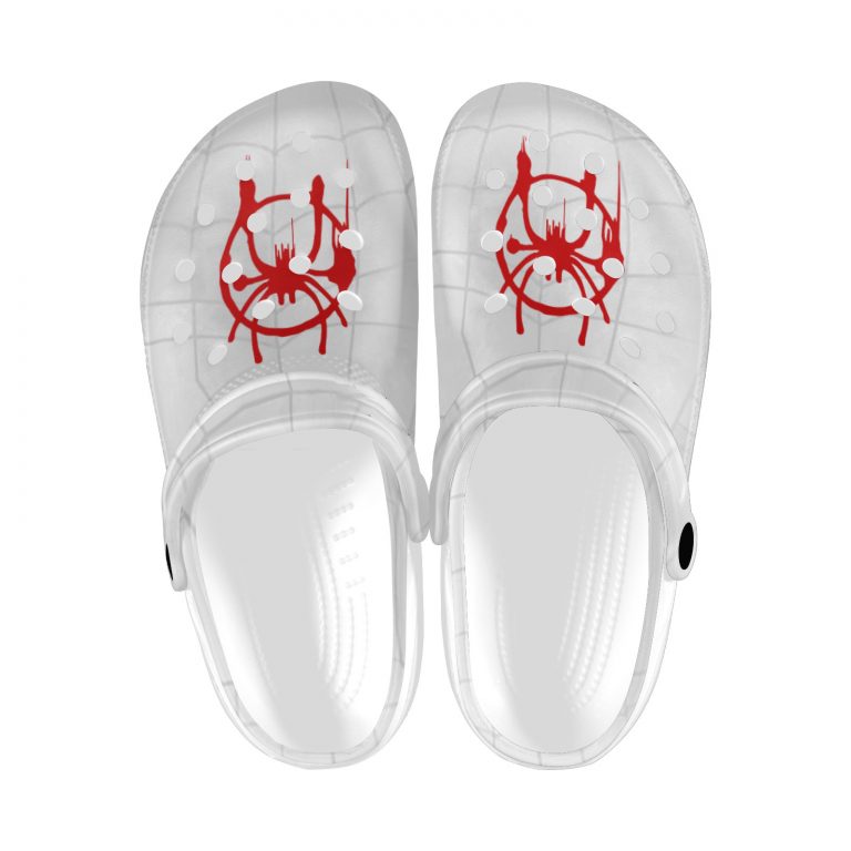 crocs foam Ultimate Spiderman Spider-verse Paint Webs Peter Parker Miles Morales Biracial Puerto Rican Black Man Black Hero Super Hero Spider-Man