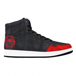Embark on a thrilling journey into the Spider-Verse with our Spider Miles Graffiti Synthetic Leather shoes. These shoes pay homage to the iconic Spider-Man from Marvel Comics, a beloved Super Hero and the alter egos of Miles Morales and Peter Parker. Designed with graffiti paint and web-inspired aesthetics, these shoes capture the essence of the Spider-Verse. Crafted from synthetic leather, they offer a cruelty-free and eco-conscious alternative to genuine leather. Suitable for streetwear and casual occasions, these shoes feature a durable rubble outsole for long-lasting wear. The breathable mesh fabric lining ensures softness and comfort. Hand wash only for proper maintenance. Join the Spider-Verse in style and contribute to a sustainable future with these extraordinary shoes.