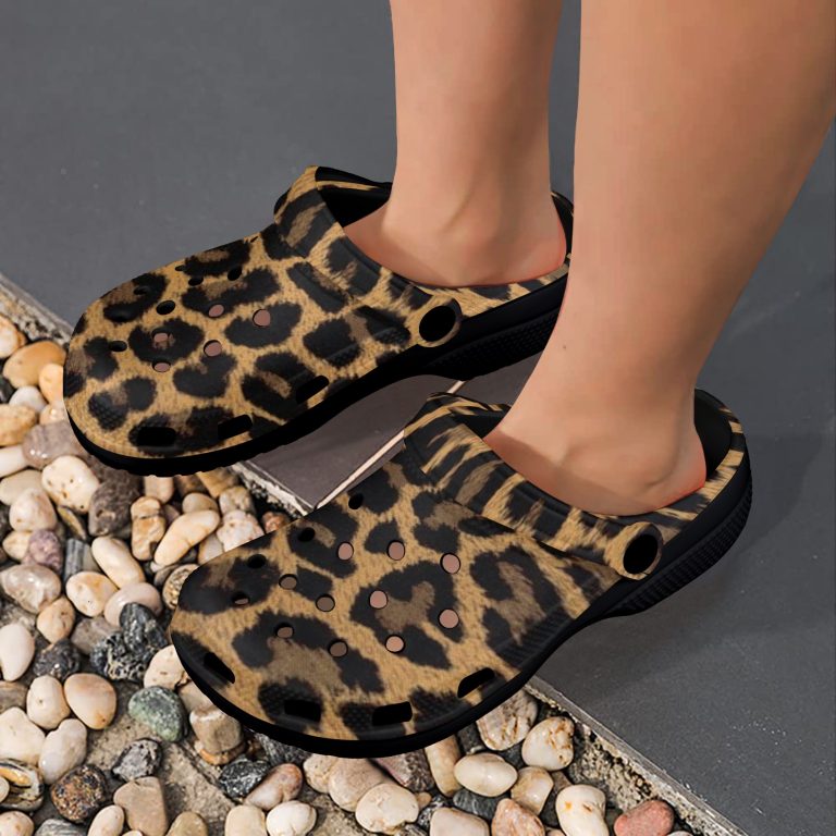 Introducing our Animal Print Premium EVA Cloggs, a superior alternative to Crocs that will leave you feeling confident in their unmatched quality. Here's why: • Like Crocs our Clogs are made from advanced EVA material, lightweight and flexible. • Slip-on style, easy put on and take off. • Features ventilation holes, easy and quick to drain moisture and debris. • Features heel strap for a secure fit, two ways to wear it. • Supportive insole makes your feet comfortable for a long time. • Easy to clean with soap and water.