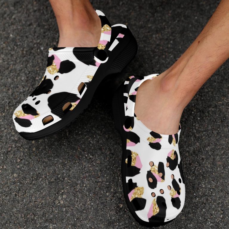 Introducing our Animal Print Premium EVA Cloggs, a superior alternative to Crocs that will leave you feeling confident in their unmatched quality. Here's why: • Like Crocs our Clogs are made from advanced EVA material, lightweight and flexible. • Slip-on style, easy put on and take off. • Features ventilation holes, easy and quick to drain moisture and debris. • Features heel strap for a secure fit, two ways to wear it. • Supportive insole makes your feet comfortable for a long time. • Easy to clean with soap and water.