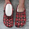 Plaid Bespoke Custom Premium EVA Clog Crocs Image 11 Plaid Superior Comfort Clogs in Red, Blue and Green Plaid alternative to Crocs exclusive collection offering durability, ventilation and a secure fit.