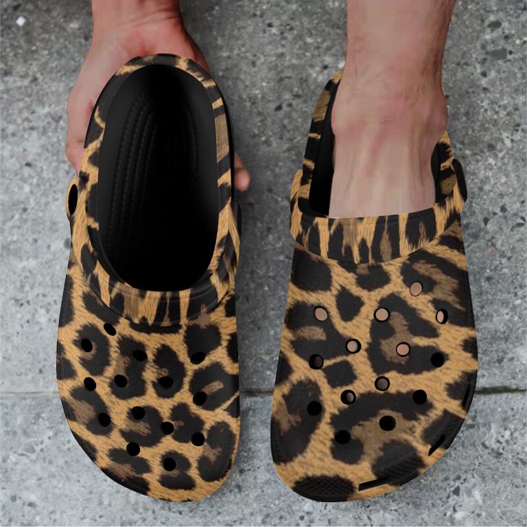 Introducing our Animal Print Premium EVA Cloggs, a superior alternative to Crocs that will leave you feeling confident in their unmatched quality. Here's why: • Like Crocs our Clogs are made from advanced EVA material, lightweight and flexible. • Slip-on style, easy put on and take off. • Features ventilation holes, easy and quick to drain moisture and debris. • Features heel strap for a secure fit, two ways to wear it. • Supportive insole makes your feet comfortable for a long time. • Easy to clean with soap and water.