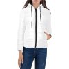 A premium Women's Padded Hooded Jacket in a sleek design, combining style and warmth. Superior to Zavetti Canada jackets and even the renowned Canada Goose brand, The jacket features a carefully crafted hood and quilted lining for maximum insulation and protection against the cold. It offers exceptional comfort with a zipper closure and two convenient pouch pockets. The high-quality Mercerized cotton padded lining ensures a luxurious and cozy womens winter coats experience. The jacket's vibrant color design remains vivid even after multiple machine washes, guaranteeing long-lasting appeal. Elevate your outerwear collection with this statement piece that reflects your unique personality.