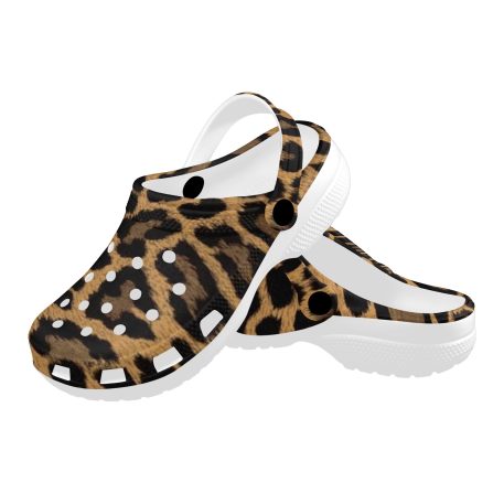 Introducing our Animal Print Premium EVA Cloggs, a superior alternative to Crocs that will leave you feeling confident in their unmatched quality. Here's why: • Like Crocs our Clogs are made from advanced EVA material, lightweight and flexible. • Slip-on style, easy put on and take off. • Features ventilation holes, easy and quick to drain moisture and debris. • Features heel strap for a secure fit, two ways to wear it. • Supportive insole makes your feet comfortable for a long time. • Easy to clean with soap and water.