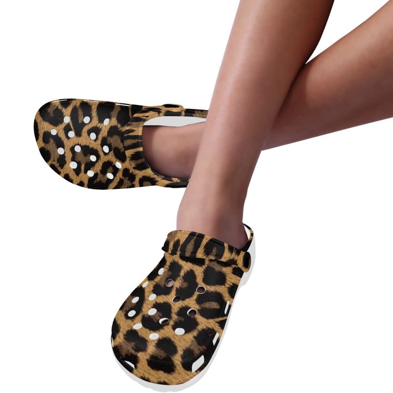 Introducing our Animal Print Premium EVA Cloggs, a superior alternative to Crocs that will leave you feeling confident in their unmatched quality. Here's why: • Like Crocs our Clogs are made from advanced EVA material, lightweight and flexible. • Slip-on style, easy put on and take off. • Features ventilation holes, easy and quick to drain moisture and debris. • Features heel strap for a secure fit, two ways to wear it. • Supportive insole makes your feet comfortable for a long time. • Easy to clean with soap and water.
