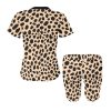 Animal Print Short Yoga Set: Cheetah, Cow, Leopard, Mermaid Scales, and Rose Leopard styles. 95% polyester, 5% spandex blend. Soft, stretchy, lightweight, and quick-drying fabric. Versatile for various exercises. Machine washable. Unleash your wild side and make a bold fashion statement. Note: Prints are for aesthetic purposes only, no real animal fur or skin. Embrace your untamed spirit!