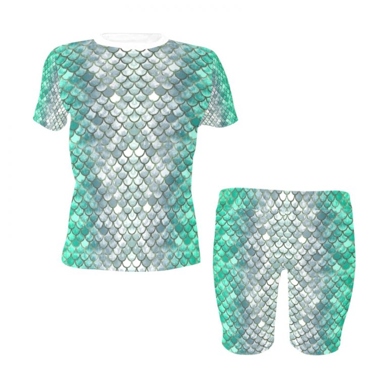 Animal Print Short Yoga Set: Cheetah, Cow, Leopard, Mermaid Scales, and Rose Leopard styles. 95% polyester, 5% spandex blend. Soft, stretchy, lightweight, and quick-drying fabric. Versatile for various exercises. Machine washable. Unleash your wild side and make a bold fashion statement. Note: Prints are for aesthetic purposes only, no real animal fur or skin. Embrace your untamed spirit!