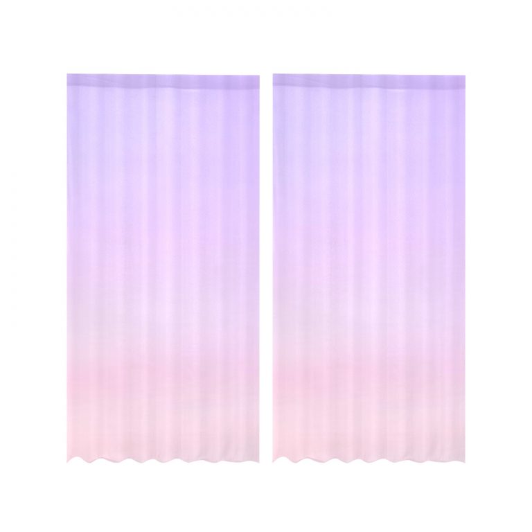 Ombre Gauze Curtain: Create a unique and cozy atmosphere with our captivating Blue, Orange, and Pink variations. Made from soft, transparent gauze material, it allows light to filter through while adding an elegant Ombre print. Each package includes two pieces for full coverage, and our premium vivid printing brings the design to life. Use it as a window treatment, room divider, or canopy bed drape to add charm and elegance to any space. Elevate your decor with our Ombre Gauze Curtain today!
